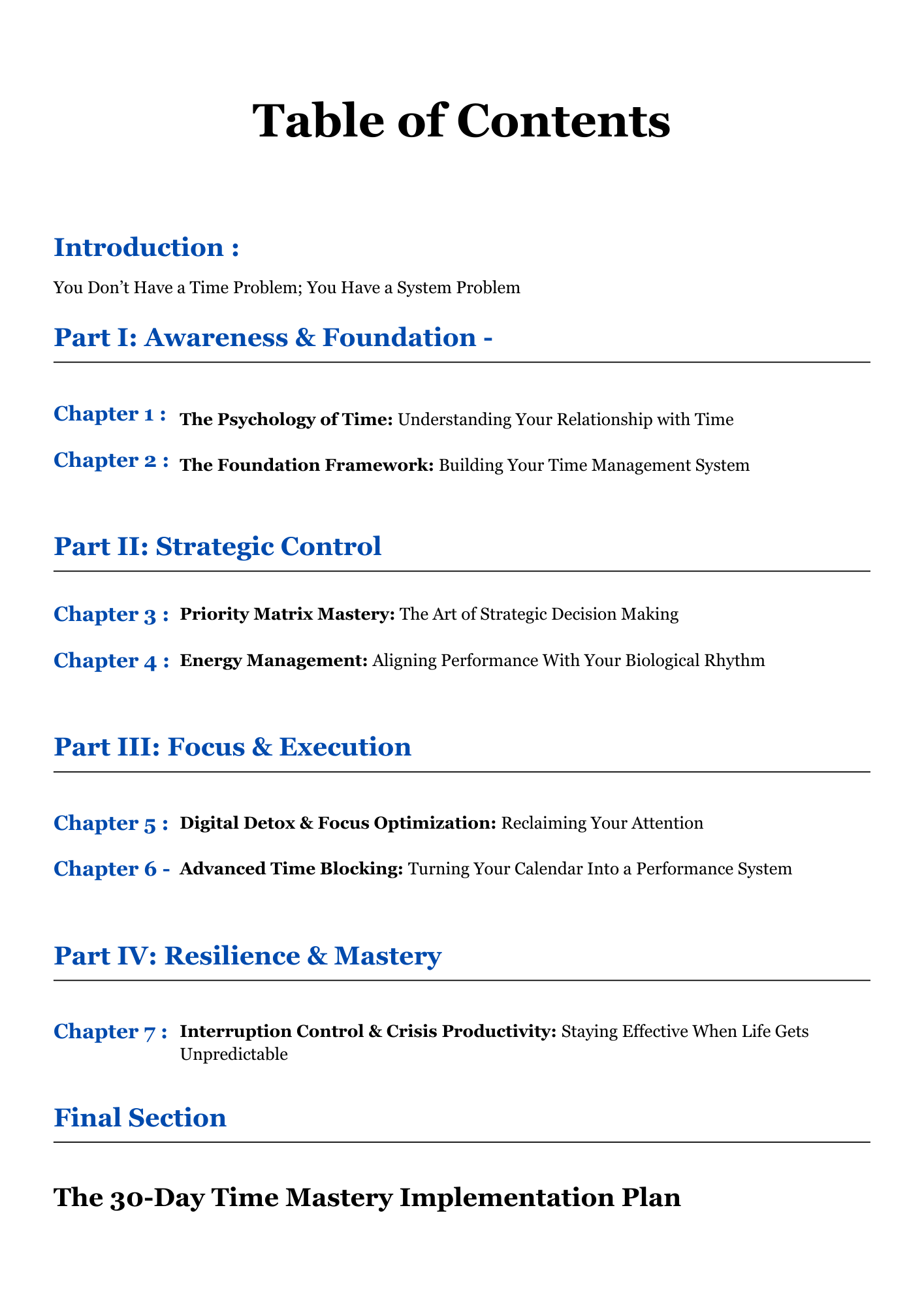 Strategic Time Mastery